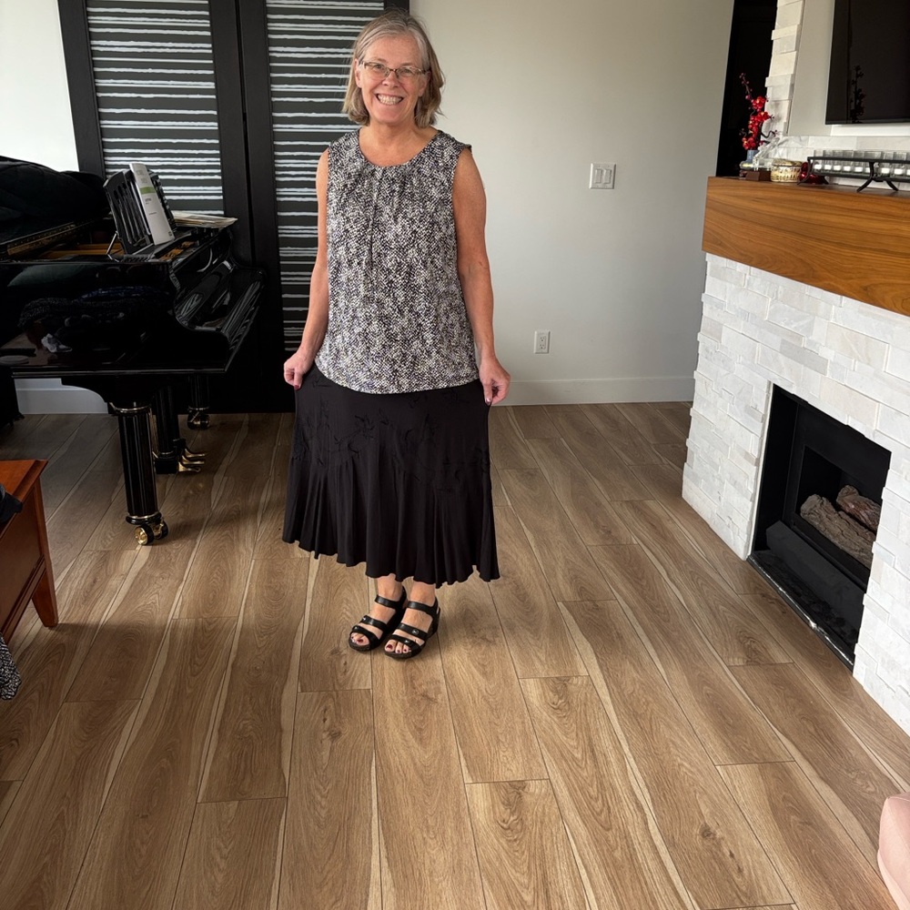 Jones New York Black Maxi Skirt
